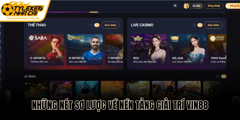 Những nét sơ lược về nền tảng giải trí Vin88