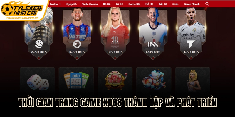 Thời gian trang game XO88 hoạt động và phát triển